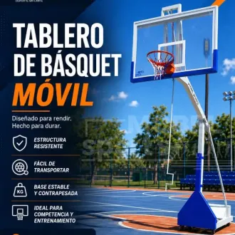 TABLEROS DE BASQUET CON SISTEMA REGULABLE - MOBEL SPORTS