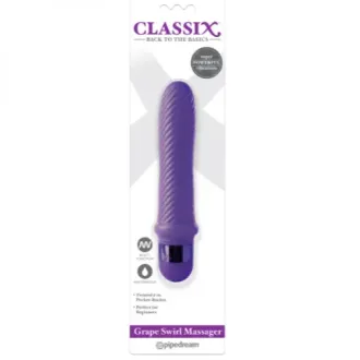 VIBRADOR CLASSIX REMOLINO MORADO