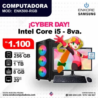 Computadora Intel Core i5 - 8va Gen. ENK500 - RGB