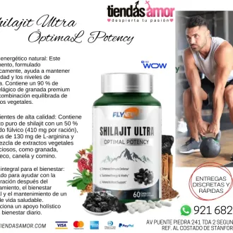 SHILAHIT ULTRA SUPLEMENTO ENERGIZANTE Y REVITALIZANTE 60 CÁ