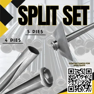 Pernos Split Set - Fortificación de Labor Minera