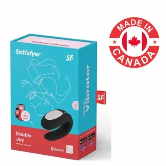 A-VIBRADOR SATISFYER INTELIGENTE DOBLE JOY NEGRO