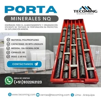 PORTA MINERAL NQ RESGUARDO EFICIENTE DE MUESTRAS