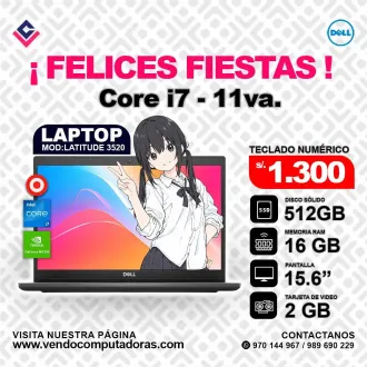 Laptop DELL Intel core i7 - 11va.