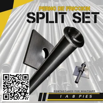 Split Set 4 y 5 Pies Anclaje Seguro - Minería Subterranea