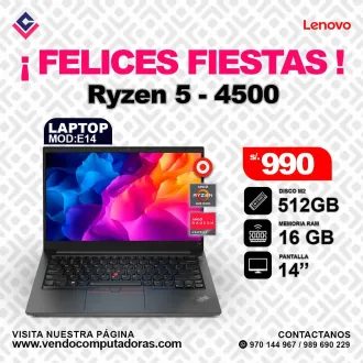 Laptop Lenovo RYZEN 5 - 4500 E14