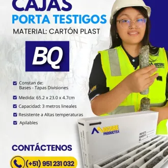 Cajas Porta testigo BQ - Para Almacenamiento De Núcleos