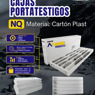 Cajas Portatestigo Cartón Plast Minería Perú