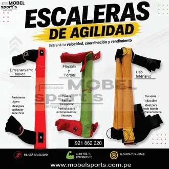 ESCALERA DE VELOCIDAD FUTBOL FITNES MOBEL SPORTS 