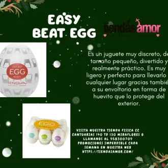 EASY BEAT EGG Huevo masturbador TIENDAS SAN BORJA SEXSHOP 