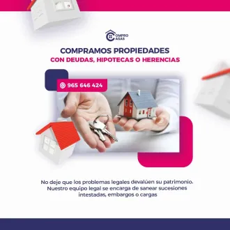 COMPRAMOS PROPIEDADES CON DEUDAS HIPOTECAS O HERENCIAS