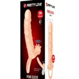 FUNDA DE EXTENSION CON VIBRADOR PRETTY LOVE 6.7
