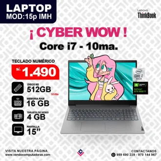 Laptop Lenovo Thinkbook Intel core i7 - 10ma.