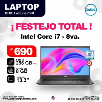 Laptop DELL Intel core i7 - 8va.