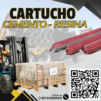 Cartucho Resina Cemento para Anclaje de Pernos en Minería