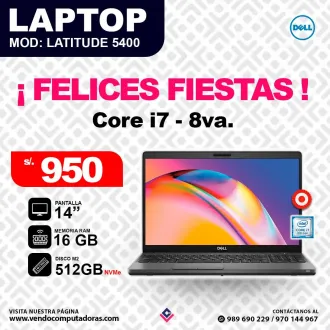 Laptop DELL Intel core i7 - 8va.
