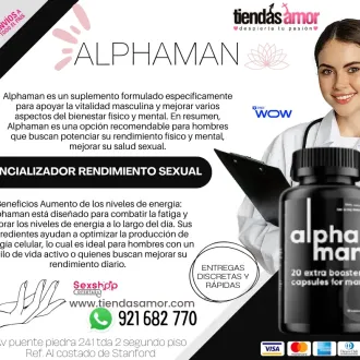 Alphaman 20 Caps Original Tienda para Adultos Novedades y 