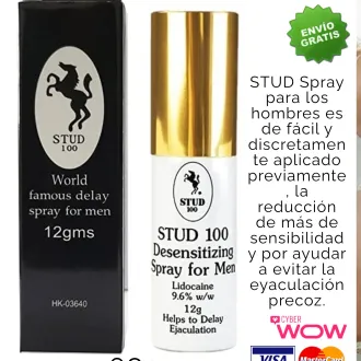 STUD100 RETARDANTE ERECCIONES FIRMES SEXSHOP LIMA 93156
