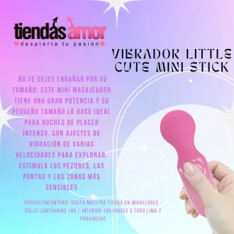 VIBRADOR LITTLE CUTE MINI STICK TIENDAS AMOR MIRAFLORES