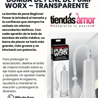 Bomba De Vacío Pump Worx Transparente TIENDAS AMOR MIRAFLORE