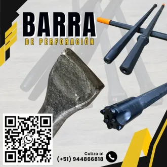 Barra de Perforación - Equipo Neumático de Minería