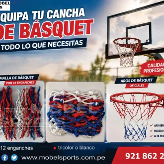 Malla para Aro de Básquet 12 Enganches mobel sports 