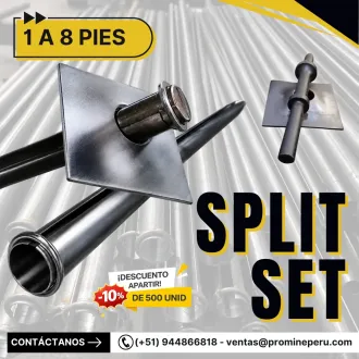 Perno Split Set - 1 a 8 Pies - Proyectos de Minería