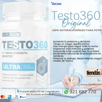 Testo 360 Aumente la potencia y la duración de sus ereccione