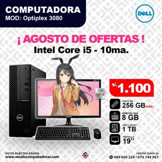 Laptop DELL Intel Core i5 10ma.