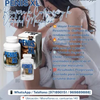  RECUPERA LA CONFIANZA Y LA VITALIDAD CON PENIS XL 