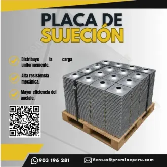 PLACA DE SUJECIÓN DE ALTA RESISTENCIA