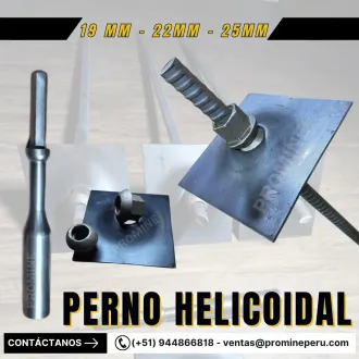 Perno Helicoidal 19mm - Anclaje y Refuerzo de Excavaciones