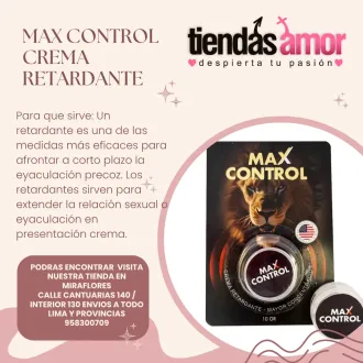 Max Control Crema Retardante tiendas amor miraflores 