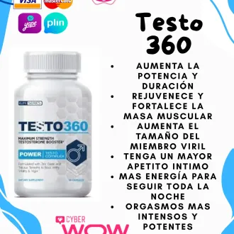 TESTO ULTRA - SUPLEMENTO SEGURO Y CONFIABLE 60 TABLETAS