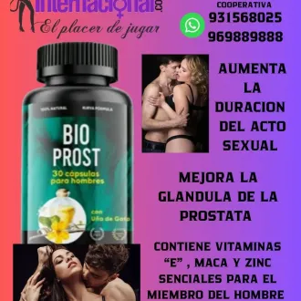 BIO PROST 30 PASTILLAS ESTIMULANTE Y VIGORIZANTE 931568025