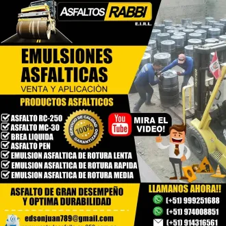 Venta de asfalto mc-30 productos de imprimaciones