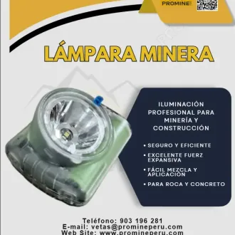 Lámpara Minera Wisdom 4A - Iluminación LED para Mina - PROMI