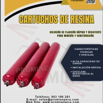 Cartuchos de Resina para Anclaje Rápido de Pernos