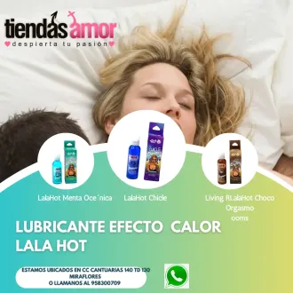  lubricantes íntimos Lala Hot efecto calor tiendas amor 