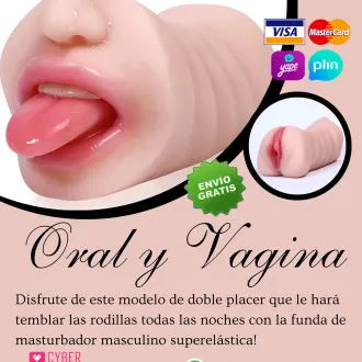MASTURBADOR ORAL Y VAGINAL TIENDA EROTICA 931568025