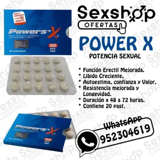 POWER X - ERECCIONES FIRMES MAYOR DURACION EN SEXSHOP LINCE 