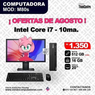 Computadora Lenovo Intel Core i7 10ma.