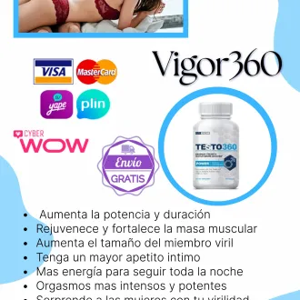 VIGOR360 ORIGINAL USA-AUMENTA LA TESTOSTERONA SEXSHOP LIMA