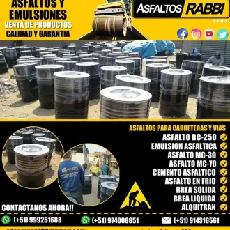 ASFALTOS para Pavimentación y Reparación de pistas