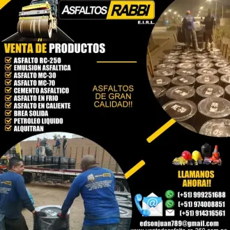 Pegamento asfaltico rc-250 asfalto liquido