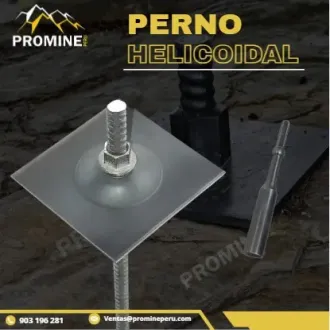 PERNO HELICOIDAL FIJACIÓN RESISTENTE PARA MINERÍA