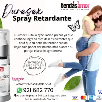 Duresex Spray Retardante eyaculación precoz desarrollo PENE