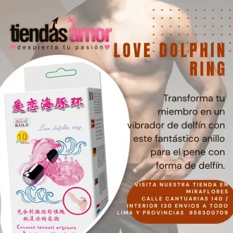 Love Dolphin Ring anillo tiendas amor miraflores