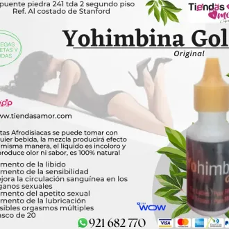 Yohimbina Gold-Aumento del apetito sexual desarrollo del pen