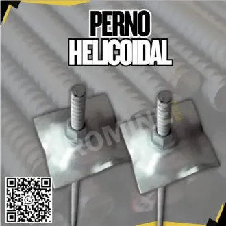 Perno Helicoidal de Acero para Sostenimiento Permanente 